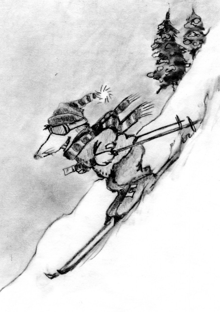skiing